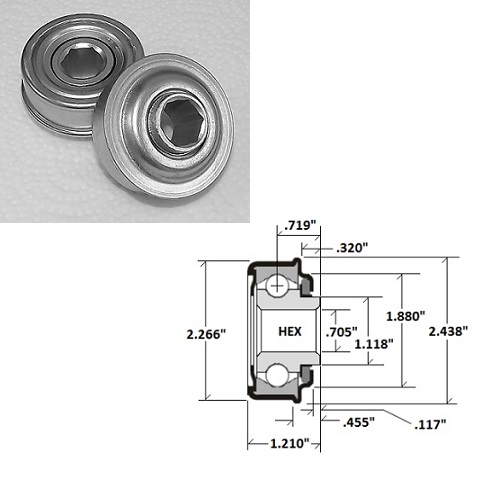 Conveyor Roller Bearing FM575-1764H(GR)